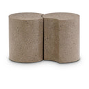  Meridian Dimple Taupe Iron 2 pc Modular Nesting End / Side Table IMAGE 1