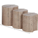  Meridian Dimple Taupe Iron 3 pc Modular Nesting End / Side Table IMAGE 5