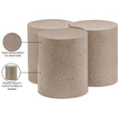  Meridian Dimple Taupe Iron 3 pc Modular Nesting Coffee Table IMAGE 4