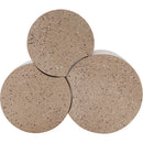  Meridian Dimple Taupe Iron 3 pc Modular Nesting Coffee Table IMAGE 4