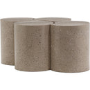  Meridian Dimple Taupe Iron 4 pc Modular Nesting Coffee Table IMAGE 3