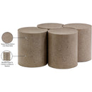  Meridian Dimple Taupe Iron 4 pc Modular Nesting Coffee Table IMAGE 5