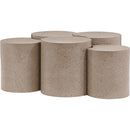  Meridian Dimple Taupe Iron 5 pc Modular Nesting Coffee Table IMAGE 3