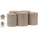  Meridian Dimple Taupe Iron 5 pc Modular Nesting Coffee Table IMAGE 5