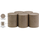  Meridian Dimple Taupe Iron 5 pc Modular Nesting Coffee Table IMAGE 5