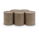  Meridian Dimple Taupe Iron 5 pc Modular Nesting Coffee Table IMAGE 1