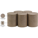  Meridian Dimple Taupe Iron 5 pc Modular Nesting Coffee Table IMAGE 5