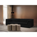  Meridian Dimple Taupe Iron 5 pc Modular Nesting Coffee Table IMAGE 2