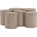  Meridian Dimple Taupe Iron 6 pc Modular Nesting Coffee Table IMAGE 3