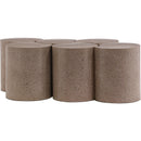  Meridian Dimple Taupe Iron 6 pc Modular Nesting Coffee Table IMAGE 3
