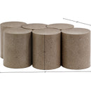  Meridian Dimple Taupe Iron 6 pc Modular Nesting Coffee Table IMAGE 6