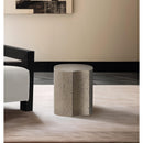  Meridian Dimple Taupe Iron End Table IMAGE 2