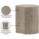  Meridian Dimple Taupe Iron End Table IMAGE 5