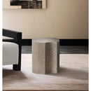  Meridian Dimple Taupe Iron End Table IMAGE 2