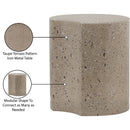  Meridian Dimple Taupe Iron End Table IMAGE 5