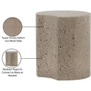  Meridian Dimple Taupe Iron End Table IMAGE 5