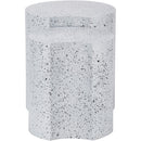 Meridian Dimple White Iron 2 pc Modular Nesting End / Side Table IMAGE 3