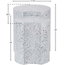 Meridian Dimple White End Table IMAGE 6