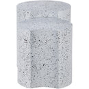  Meridian Dimple White Iron 2 pc Modular Nesting End / Side Table IMAGE 3
