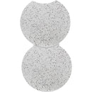  Meridian Dimple White Iron 2 pc Modular Nesting End / Side Table IMAGE 4