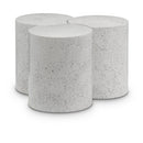  Meridian Dimple White Iron 3 pc Modular Nesting Coffee Table IMAGE 1