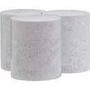  Meridian Dimple White Iron 3 pc Modular Nesting Coffee Table IMAGE 3