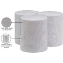  Meridian Dimple White Iron 3 pc Modular Nesting Coffee Table IMAGE 5