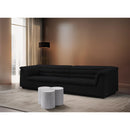  Meridian Dimple White Iron 3 pc Modular Nesting Coffee Table IMAGE 2