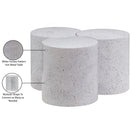  Meridian Dimple White Iron 3 pc Modular Nesting Coffee Table IMAGE 5