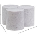  Meridian Dimple White Iron 3 pc Modular Nesting Coffee Table IMAGE 6