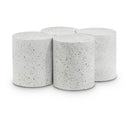  Meridian Dimple White Iron 4 pc Modular Nesting Coffee Table IMAGE 1