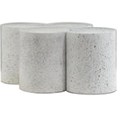  Meridian Dimple White Iron 4 pc Modular Nesting Coffee Table IMAGE 3