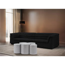  Meridian Dimple White Iron 5 pc Modular Nesting Coffee Table IMAGE 2