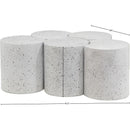  Meridian Dimple White Iron 5 pc Modular Nesting Coffee Table IMAGE 6