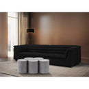  Meridian Dimple White Iron 5 pc Modular Nesting Coffee Table IMAGE 2