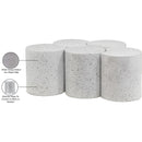  Meridian Dimple White Iron 5 pc Modular Nesting Coffee Table IMAGE 5