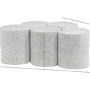  Meridian Dimple White Iron 5 pc Modular Nesting Coffee Table IMAGE 6