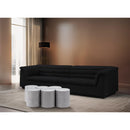  Meridian Dimple White Iron 6 pc Modular Nesting Coffee Table IMAGE 2