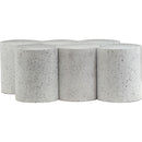  Meridian Dimple White Iron 6 pc Modular Nesting Coffee Table IMAGE 3