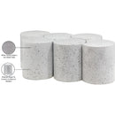  Meridian Dimple White Iron 6 pc Modular Nesting Coffee Table IMAGE 5