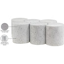  Meridian Dimple White Iron 6 pc Modular Nesting Coffee Table IMAGE 5