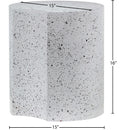  Meridian Dimple White Iron End Table IMAGE 6