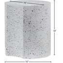  Meridian Dimple White Iron End Table IMAGE 6