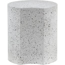  Meridian Dimple White Iron End Table IMAGE 3