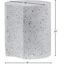  Meridian Dimple White Iron End Table IMAGE 6
