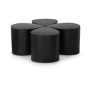  Meridian Petal Black Iron 4 pc Coffee Table IMAGE 1