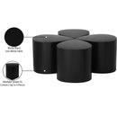  Meridian Petal Black Iron 4 pc Coffee Table IMAGE 6