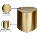  Meridian Petal Gold Iron Coffee Table IMAGE 6