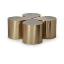  Meridian Petal Gold Iron 4 pc Coffee Table IMAGE 1