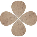  Meridian Petal Taupe Iron 4 pc Coffee Table IMAGE 3